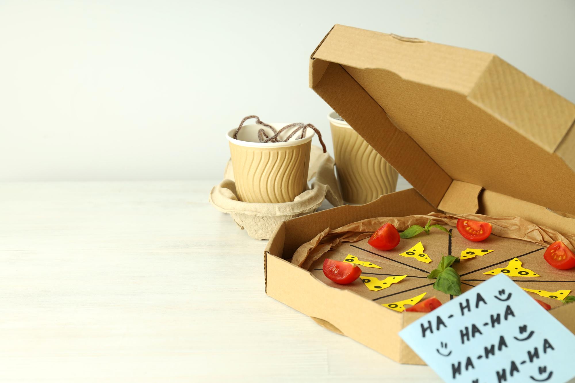 Meal subscription box opened on table